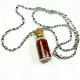 Mini Bottle Necklace (Reb Alaea Salt) 18 inch