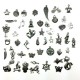 Antique Vintage Tibetan Silver Metal Pendant Charms (100 Pcs)