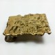 Vtg Abstract Brutalist Patten Brass Belt Buckle