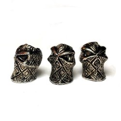 Ninja Metal Skull Beads 5pcs