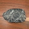Studio Southwest Native Obsidian Arrowhead Shape Art Sterling Silver Belt Buckle