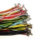 Mixed Color Braided Leather Necklace Cord 18" w/ Extender