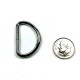 Metal D Ring 1 inch Non Welded Nickel Plated Heavy Duty Pack of 50