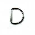 Metal D Ring 1.25 inch Non Welded Nickel Plated Heavy Duty Pack of 20