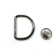 Metal D Ring 1.25 inch Non Welded Nickel Plated Heavy Duty Pack of 20