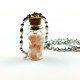 Mini Bottle Necklace (Himalayan Pink Salt) 18 inch